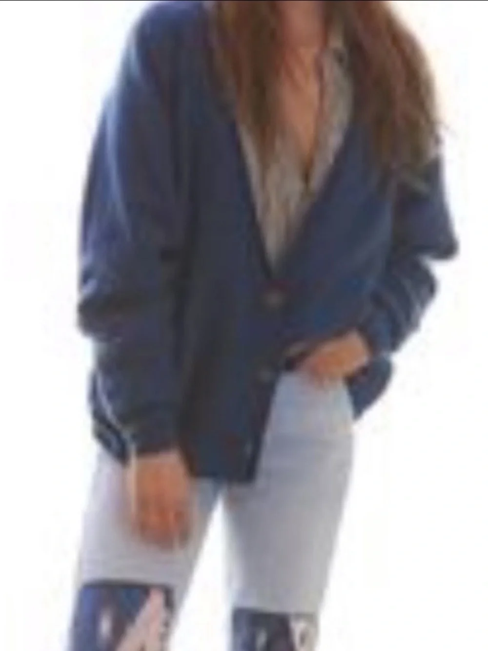 Free People School Boy Cashmere Cardi